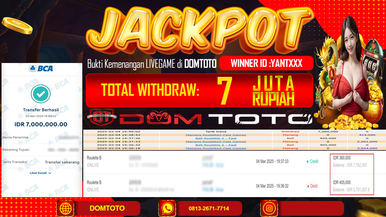 JACKPOT LIVEGAMES ROULETE 4 MARET 2025